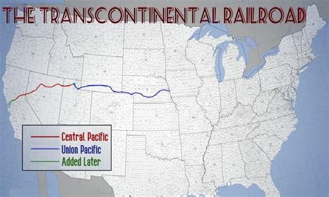 When was the transcontinental railroad